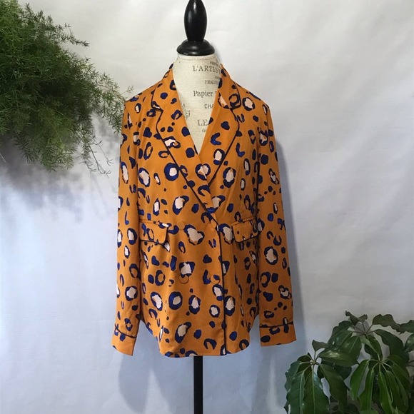 NWOT 3.1 Phillip Lim leopard print lightweight blazer top - Picture 8 of 12